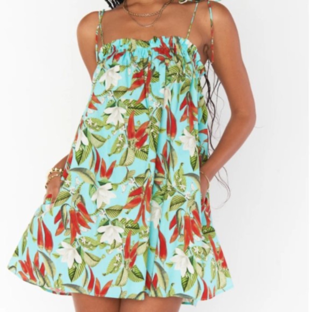 SHOW ME YOUR MUMU Angel Mini Dress Spicy Peppers Size S New